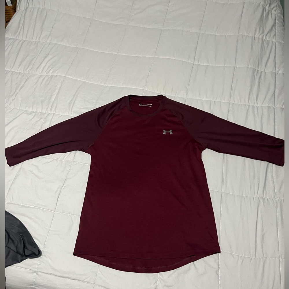 2 under armour 3/4th sleeve shirts